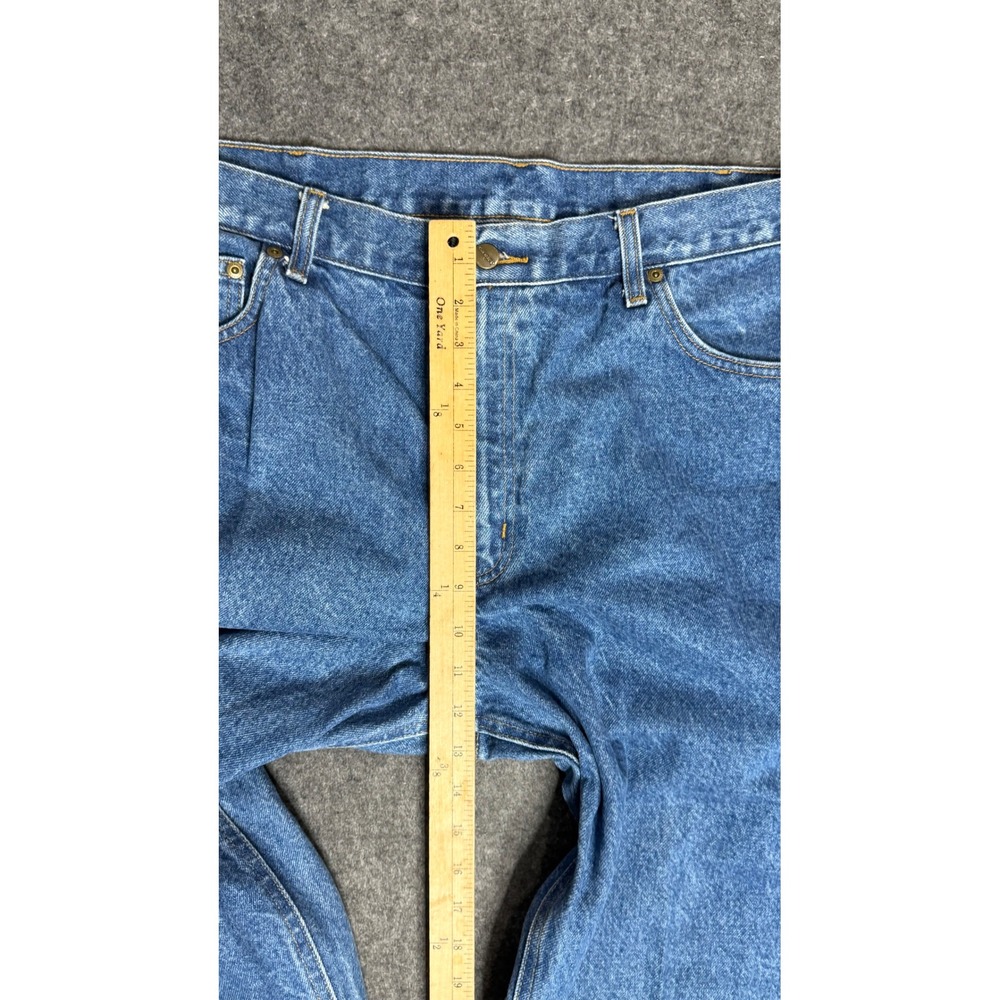 Carhartt Mens Relaxed Fit Straight Leg Denim Jeans Blue Medium Wash 37x27.5 - Picture 6 of 7